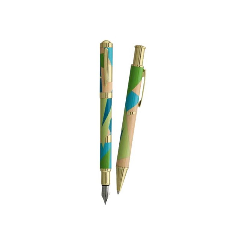 3219918262692-Enzo Varini Palazzo Scandinavo - Parure de stylo à bille et stylo plume - bleu clair-P_405113231_3-0