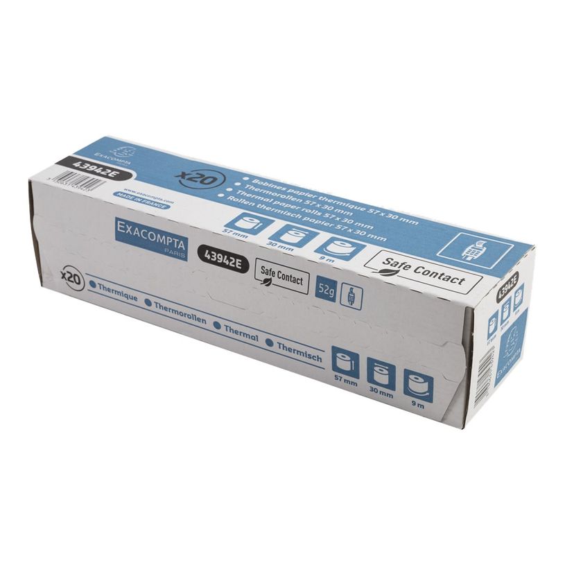 3130630439424-Exacompta - 20 Bobines thermiques - rouleaux caisses - 57 x 30 x 12 mm-P_405113305_1-2