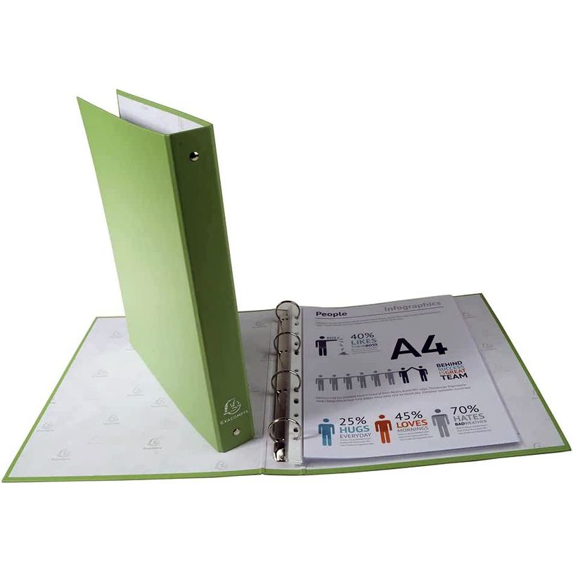 3130631514731-Exacompta - Classeur à anneaux - Dos 40 mm - A4 - pour 225 feuilles - vert anis-P_405113314_4-3