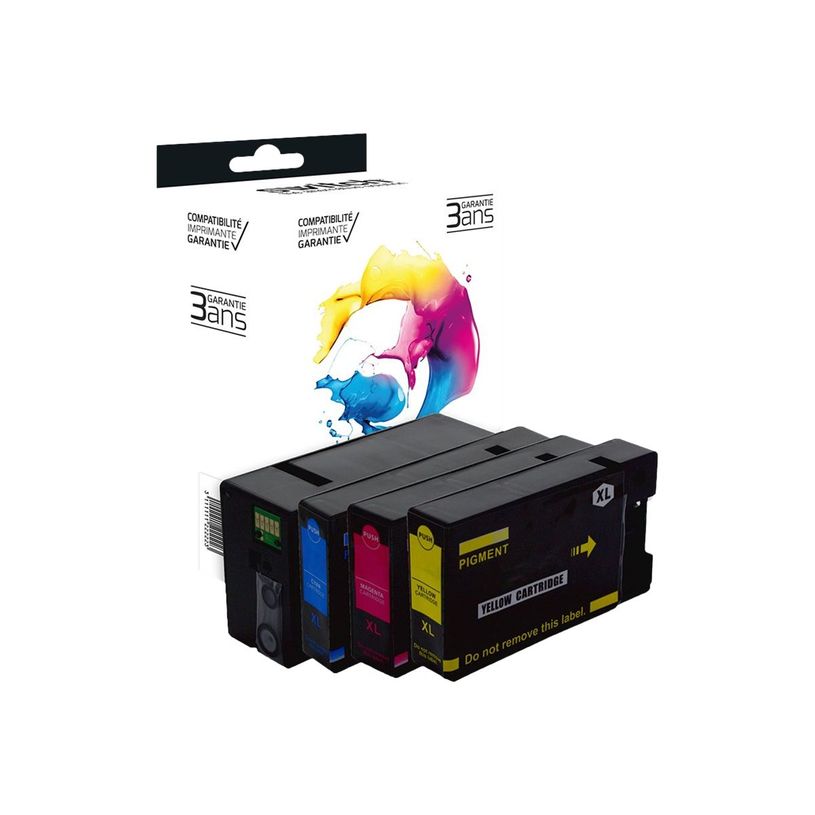 3700654296800-Cartouche compatible Canon PGI-2500XL - pack de 4 - noir, jaune, cyan, magenta - Switch -P_405113321_1-0