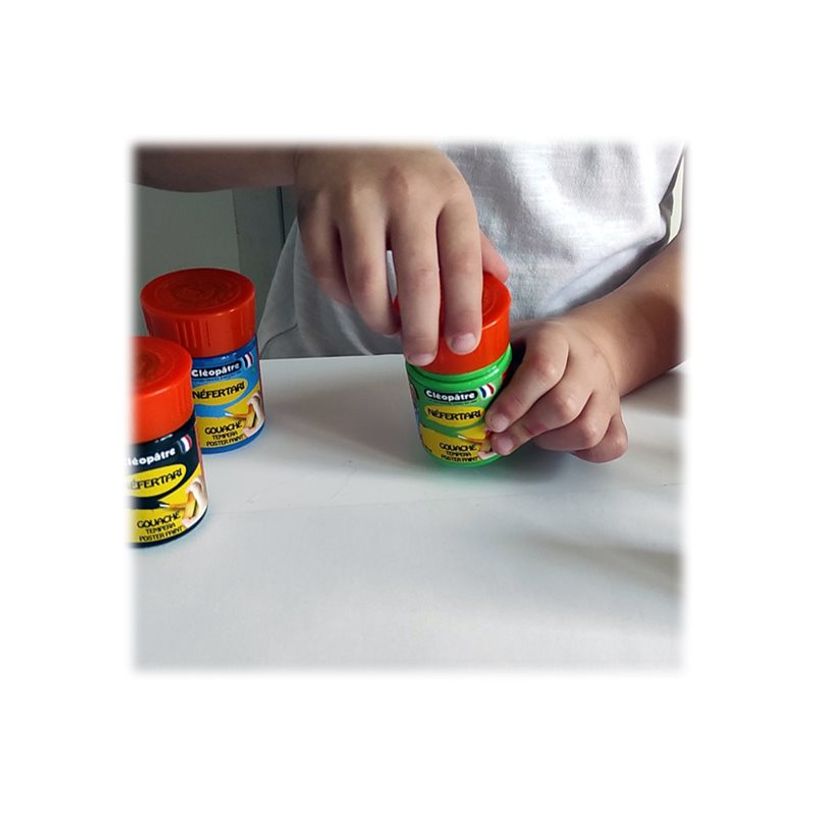 3134725014657-Cléopâtre NÉFERTARI - 6 Pots de peinture 50 ml - couleurs assorties - pinceau intégré-P_405113478_3-7