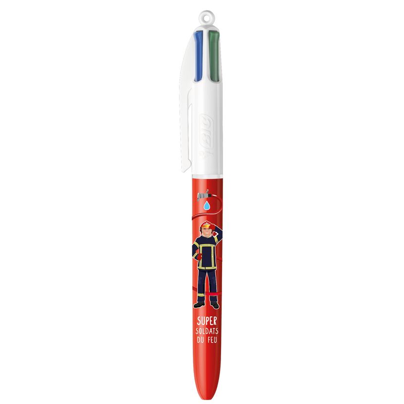 3086123689923-BIC 4 Couleurs Pompiers - Stylo à bille 4 couleurs - 1 mm - différents modèles disponib-P_405113526_1-0