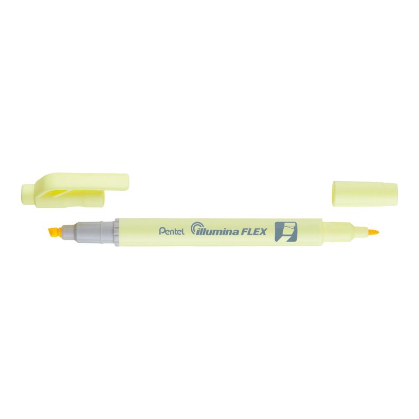 4711577053776-Pentel Illumina FLEX - Surligneur double pointe - jaune pastel-P_405113535_1-0