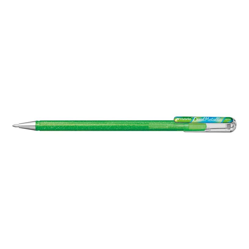 884851051776-Pentel Hybrid Dual Metallic - Roller 2 effets de couleur - vert clair/bleu rouge-P_405113555_1-0