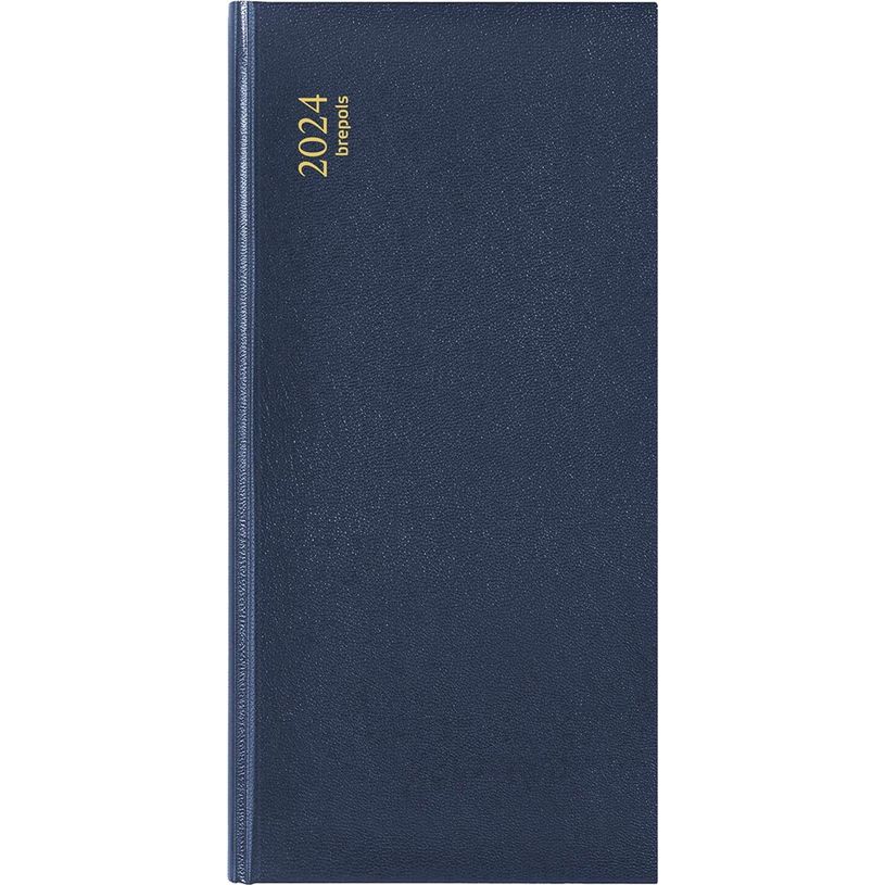 5412303006217-Agenda de poche Breprint Lima - 1 semaine sur 2 pages - 8 x 17 cm - bleu - Brepols-P_405113653_1-0
