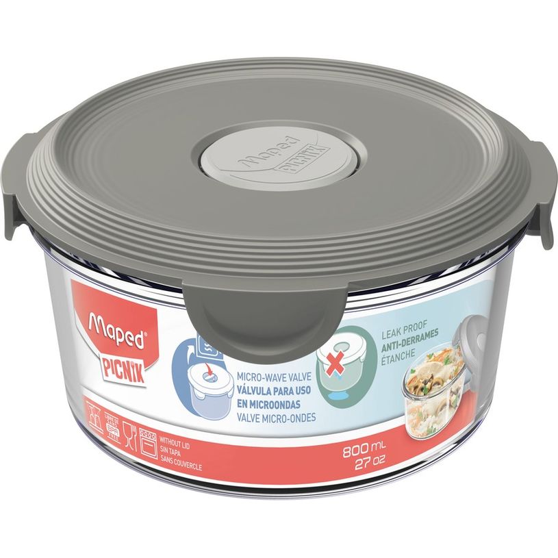3154148759058-Maped Picnik Concept Adult - Boite à déjeuner en verre compact 800 ml - gris-P_405113682_1-0