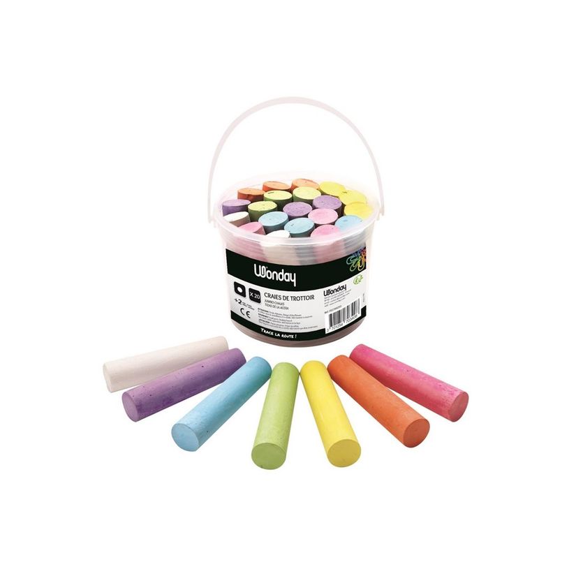 3701254703408-Wonday - 20 Craies rondes - couleurs assorties-P_405113698_2-1