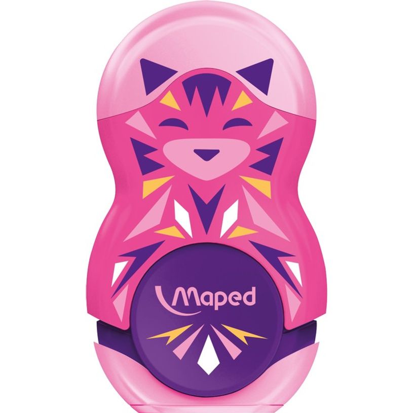 3154140491123-Maped Loopy Mini Cute - Taille crayon gomme 2-en-1 (blister) - 1 trou - disponible dans di-P_405113709_5-4
