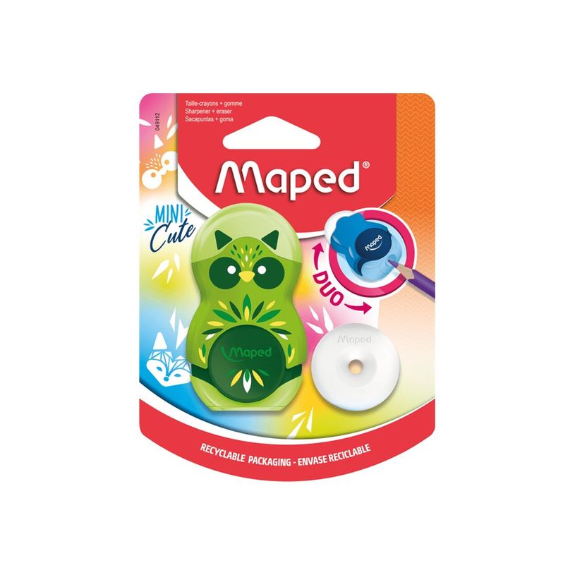 3154140491123-Maped Loopy Mini Cute - Taille crayon gomme 2-en-1 (blister) - 1 trou - disponible dans di-P_405113709_7-7