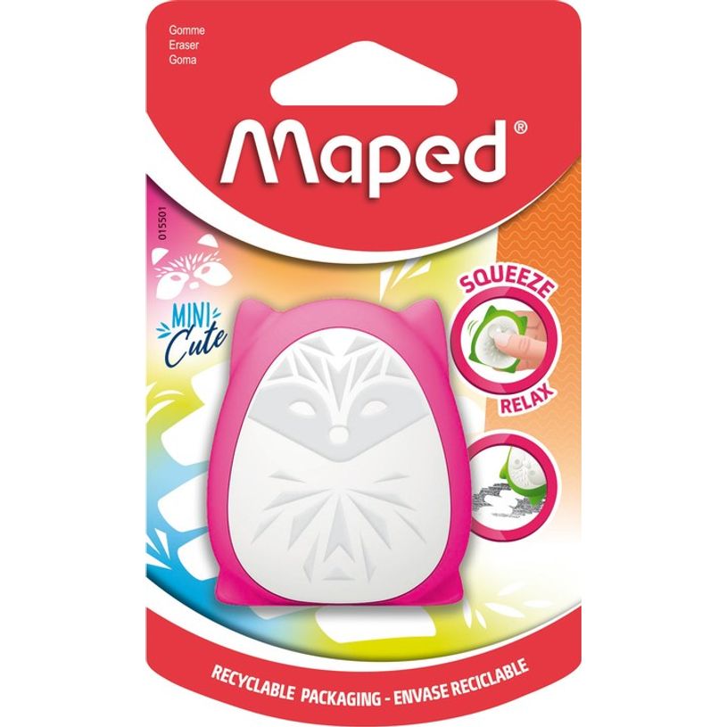 3154140155018-Maped - Gomme Squeeze Mini Cute (blister) - disponible dans différentes couleurs-P_405113713_4-3