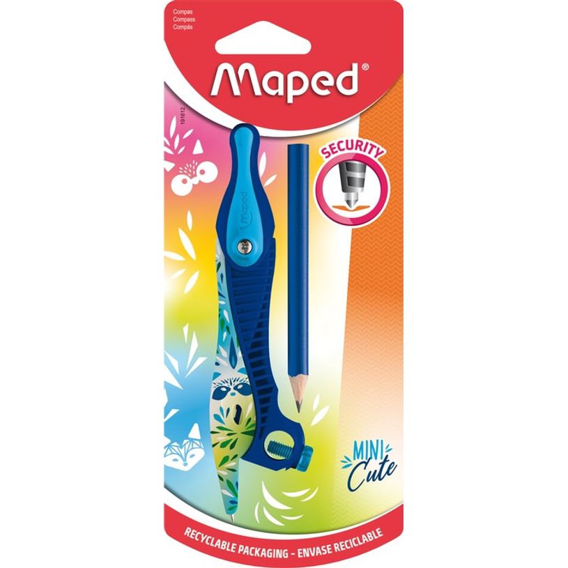 3154141916120-Maped Mini Cute - Compas Kid'z à bague (blister) - bleu ou rose-P_405113717_2-1