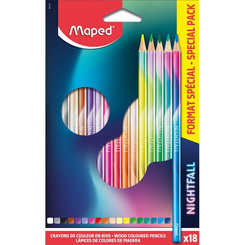 3154148317012-Maped Nightfall - 18 Crayons de couleur bois-P_405113723_1-0