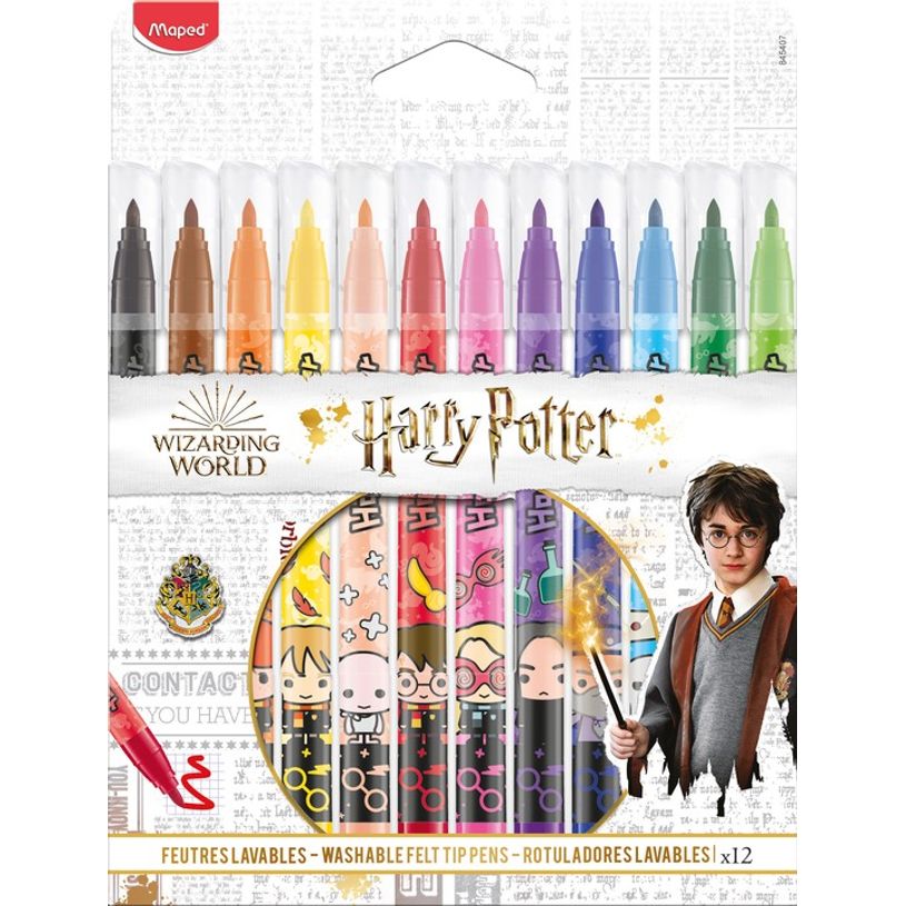 3154148454076-Maped Harry Potter - 12 Feutres décorés-P_405113747_1-0