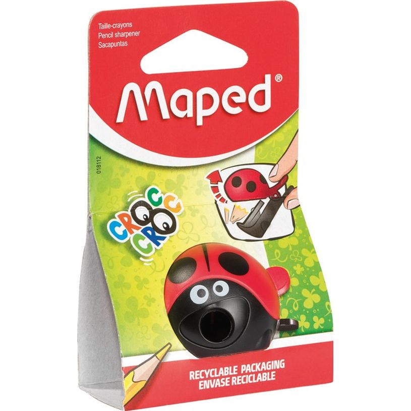 3154140181123-Maped Croc Croc Easy - Taille crayon (blister) - 1 trou - motif Coccinelle ou Baleine-P_405113756_1-0