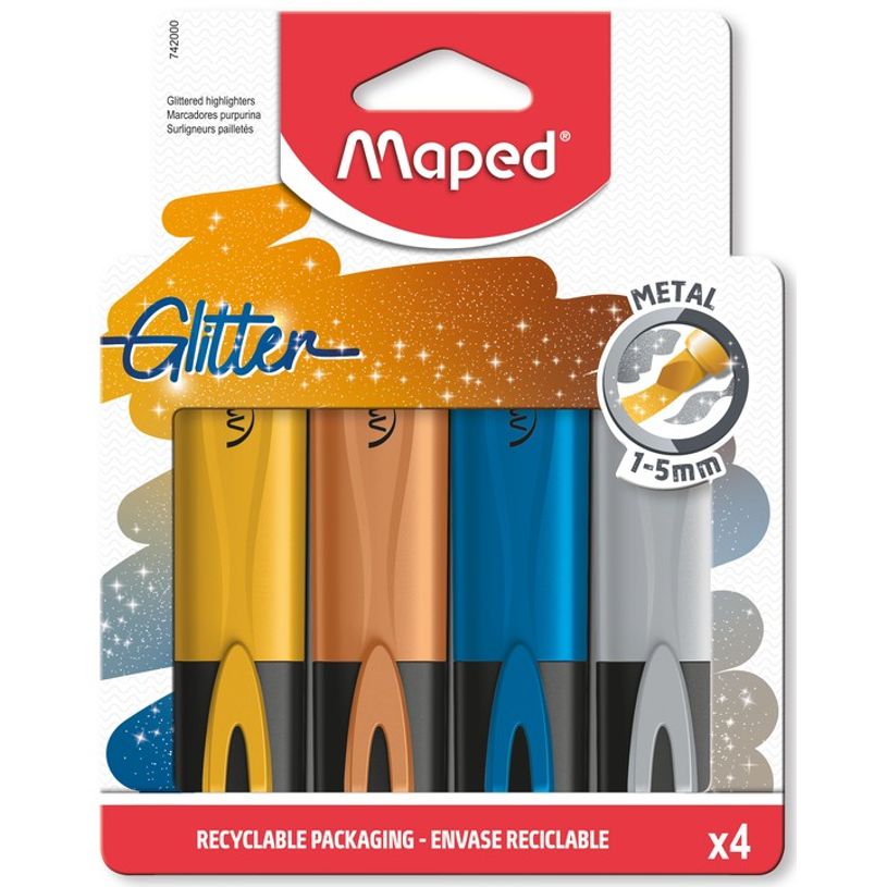 3154147420003-Maped Fluopep's Glitter Metal - Pack de 4 surligneurs - couleurs métalliques assorties-P_405113761_1-0