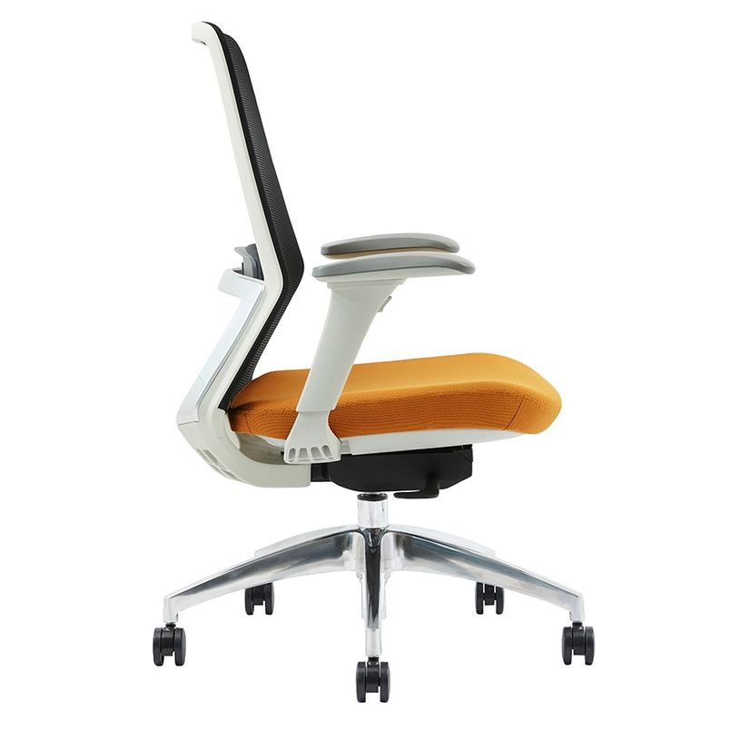 3701338802454-Fauteuil de bureau POLAR - accoudoirs réglables - appuie-tête en option - noir et aune-P_405113809_2-1
