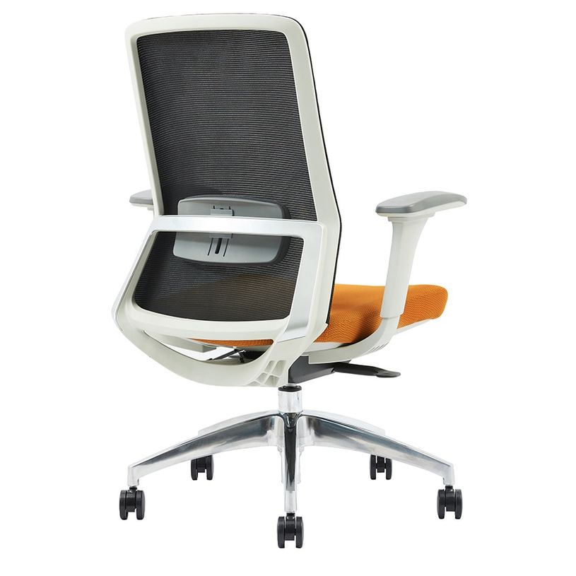 3701338802454-Fauteuil de bureau POLAR - accoudoirs réglables - appuie-tête en option - noir et aune-P_405113809_3-2