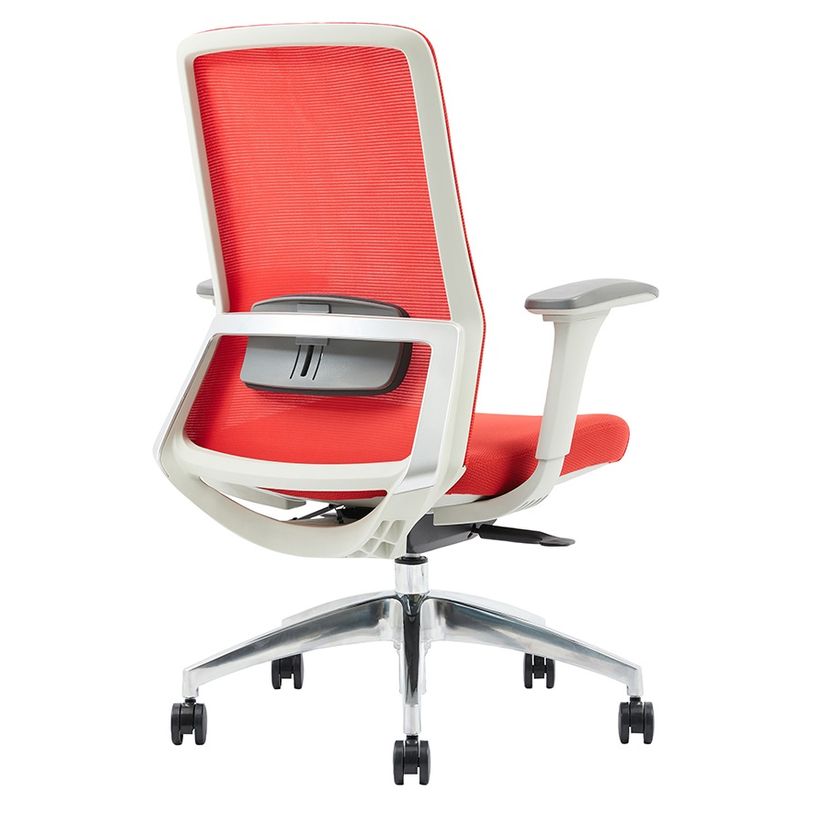 3701338802485-Fauteuil de bureau POLAR - accoudoirs réglables - appuie-tête en option - rouge-P_405113810_3-2
