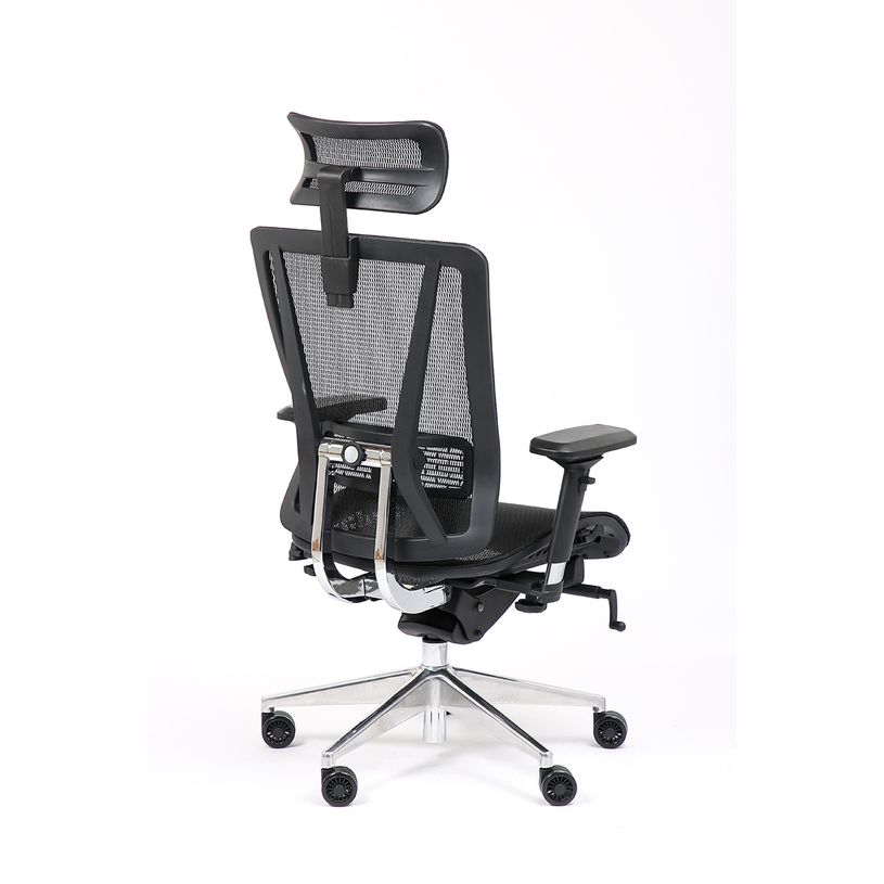 3701338802409-Fauteuil de bureau VASEAT - accoudoirs réglables - appui-tête intégré - noir-P_405113820_4-3