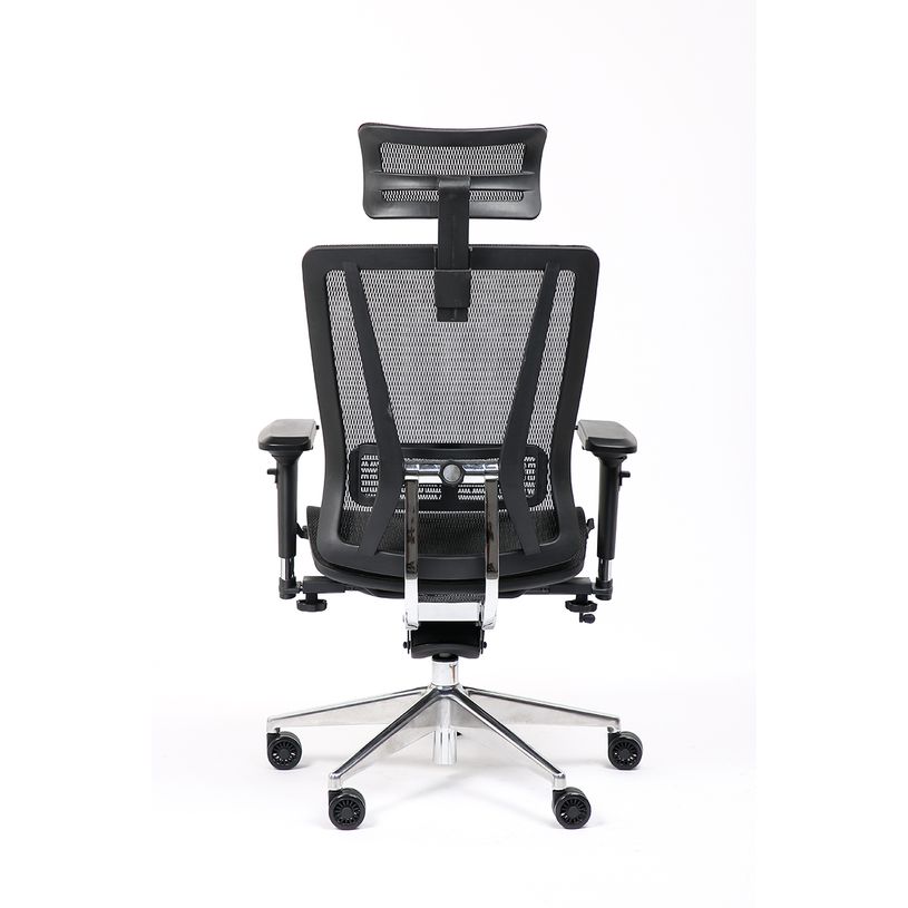 3701338802409-Fauteuil de bureau VASEAT - accoudoirs réglables - appui-tête intégré - noir-P_405113820_5-4
