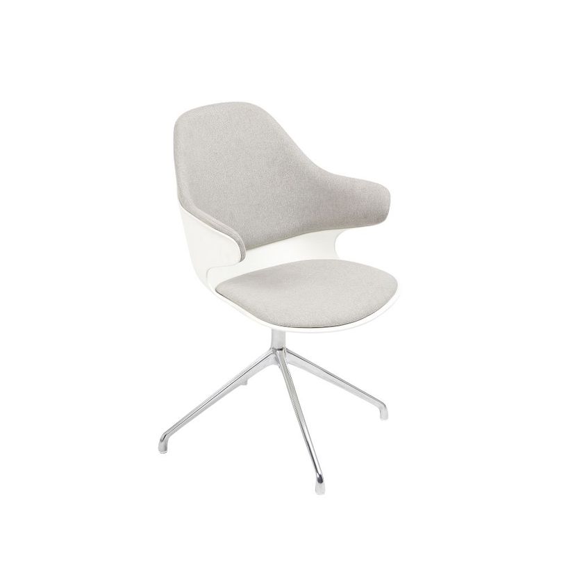 3701338802072-Lot de 2 chaises KHONG - avec accoudoirs - blanc et gris-P_405113821_1-0