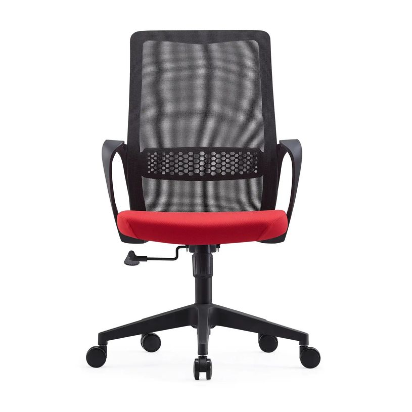3701338802188-Fauteuil de bureau ZIGY - accoudoirs fixes - rouge-P_405113824_3-2