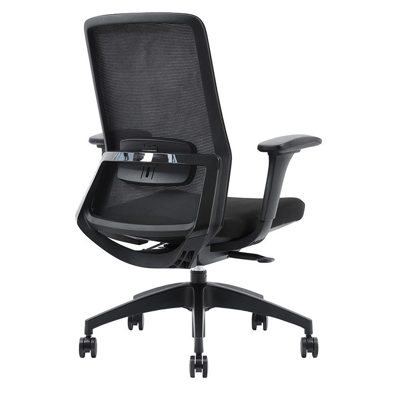 3701338802416-Fauteuil de bureau POLAR - accoudoirs réglables - appuie-tête en option - noir-P_405113825_3-2