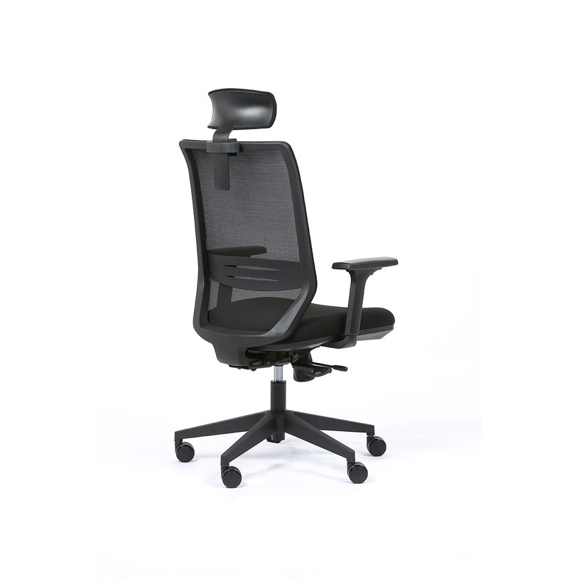 3701338801228-Fauteuil de bureau TECSY - accoudoirs réglables - Appui-tête réglable - noir-P_405113877_3-2