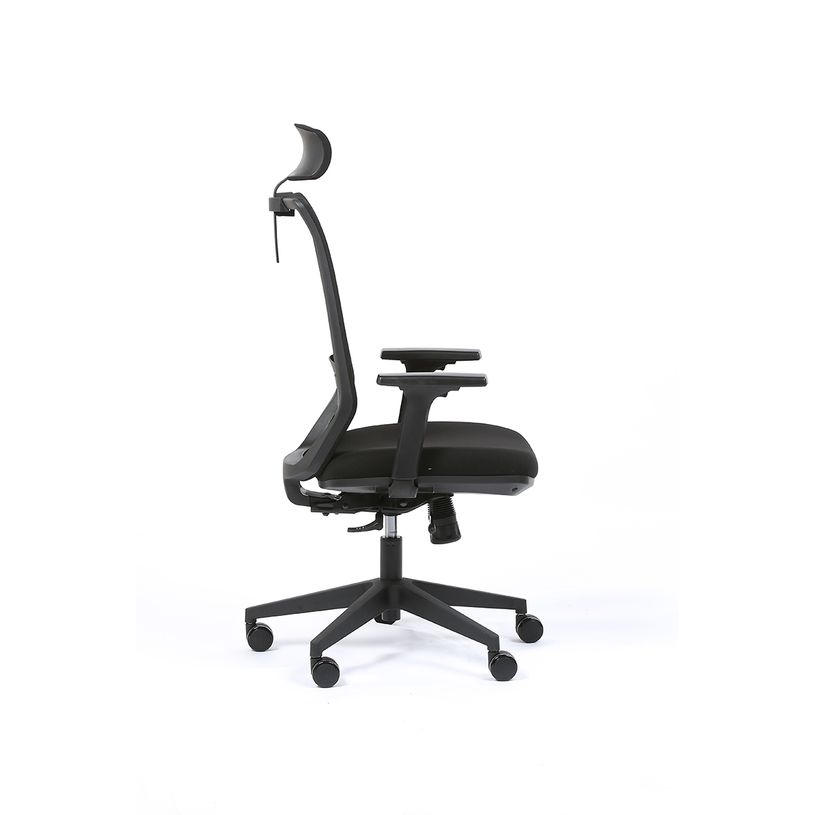 3701338801228-Fauteuil de bureau TECSY - accoudoirs réglables - Appui-tête réglable - noir-P_405113877_4-3