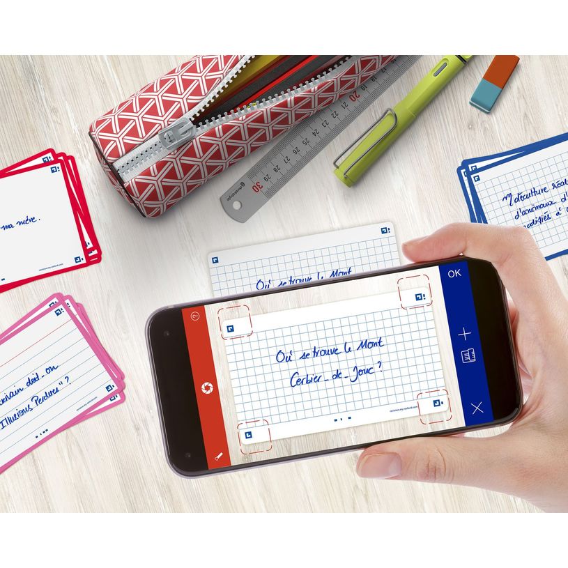 3020120170091-Oxford FLASH 2.0 - Pack de 32 cartes - A7 - petitis carreaux - blanc-P_405113936_6-5