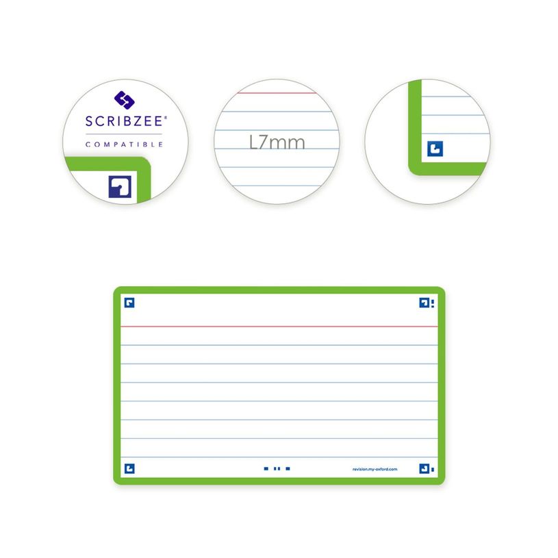 3020120170275-Oxford FLASH 2.0 - Pack de 32 cartes - A7 - ligné - vert-P_405113940_4-2