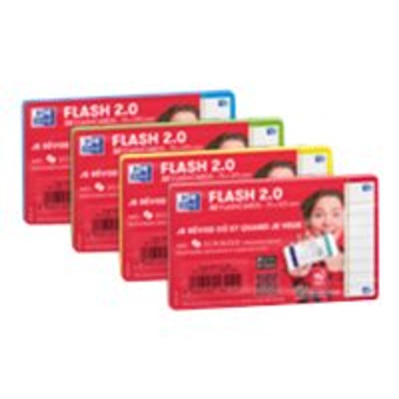 3020120182124-Oxford FLASH 2.0 - Pack de 32 cartes - A7 - ligné - 4 couleurs disponibles selon stock du-P_405113943_1-8