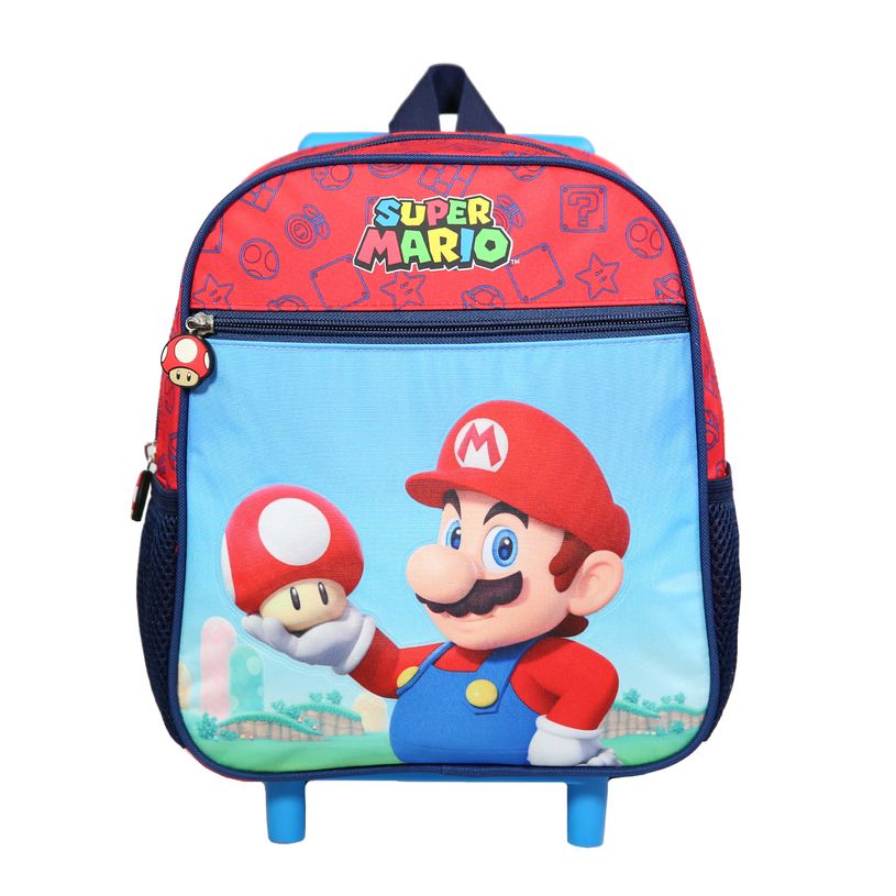 3666311005492-Sac à dos à roulettes Super Mario 28  cm - 1 compartiment - Bagtrotter-P_405113997_1-0