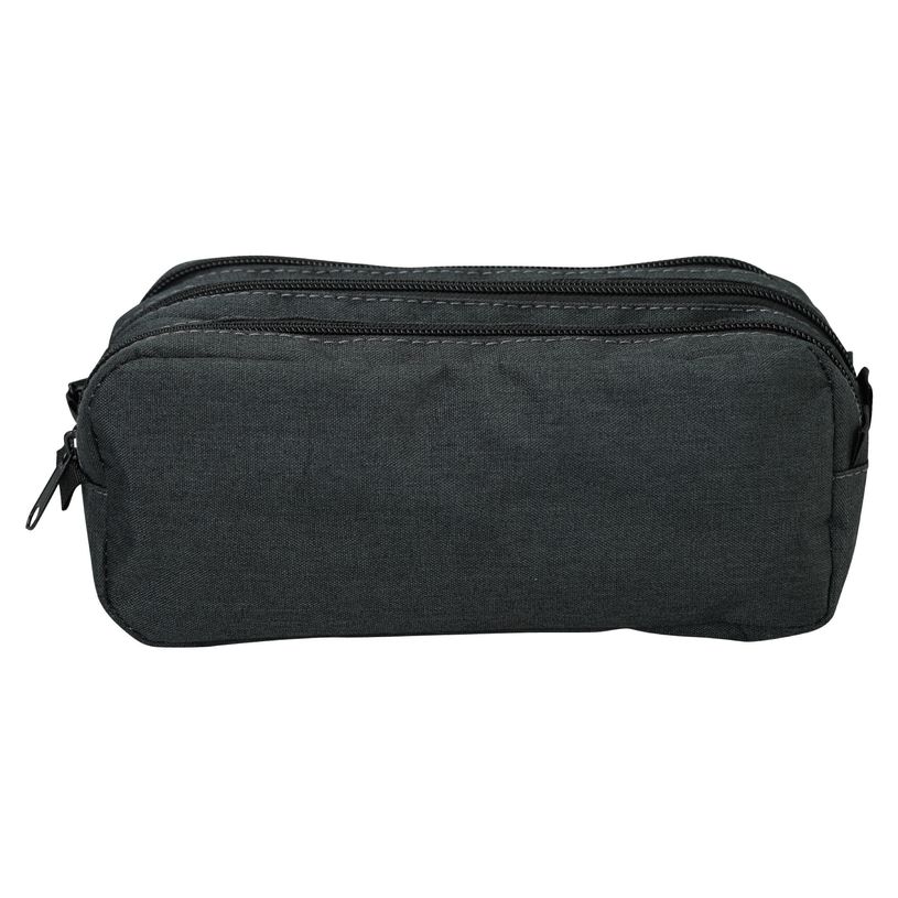 3173748244481-Trousse SCHOOL Maxi 3 compartiments coloris noir--0