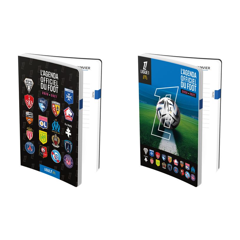 3147280241086-Agenda Scolaire LIGUE 1 - 12x17cm - 2 décors - Hamelin--0