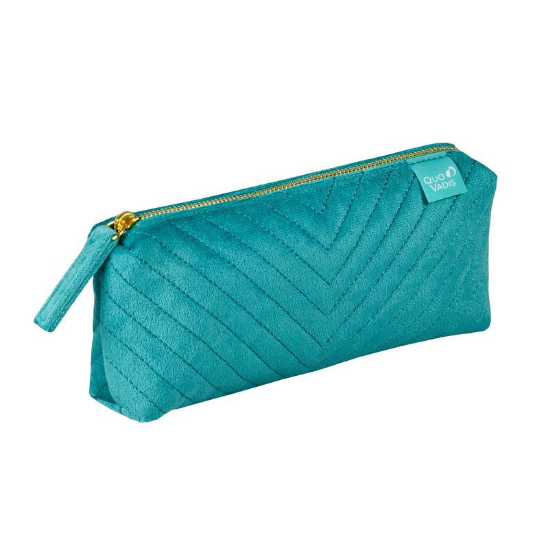 3371010487387-Trousse plate Colette - 1 compartiment - différents modèles disponibles - Quo Vadis--0