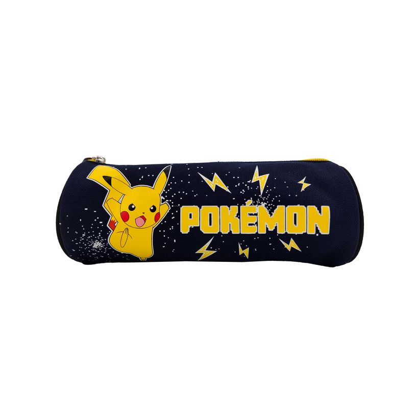 3700516288769-Trousse ronde Pokemon - 1 compartiment - bleu marine - Bagtrotter-P_405114000_1-0