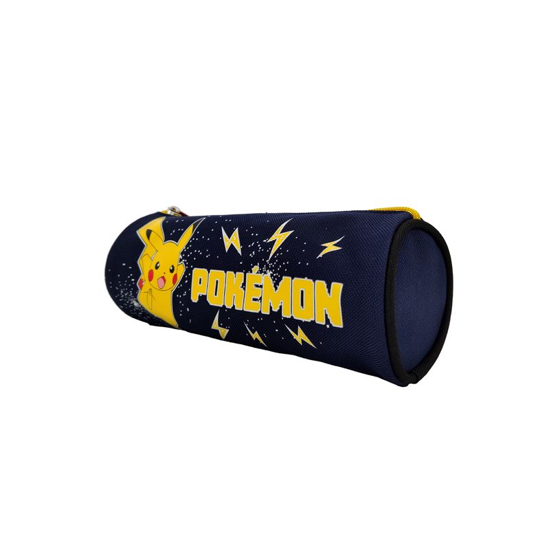 3700516288769-Trousse ronde Pokemon - 1 compartiment - bleu marine - Bagtrotter-P_405114000_2-1