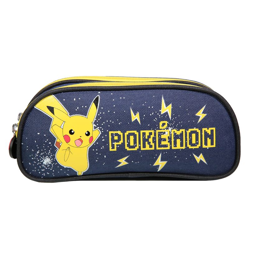 3700516288783-Trousse Pokemon - 2 compartiments - bleu marine - Bagtrotter-P_405114001_1-0