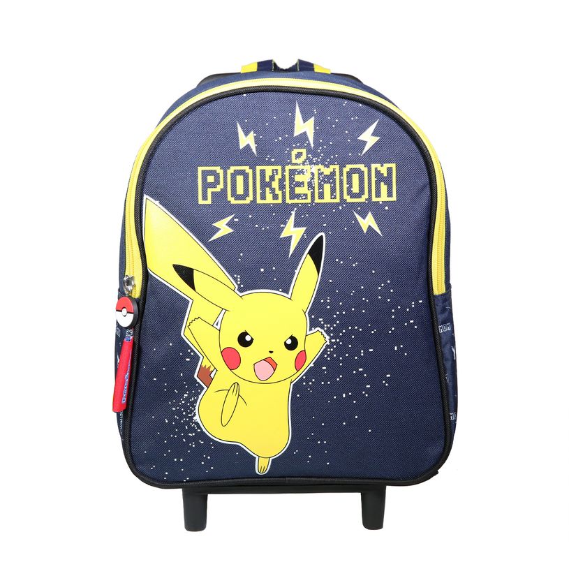 3700516292308-Sac à dos à roulettes Pokemon 31 cm - 1 compartiment  - bleu marine - Bagtrotter-P_405114002_1-0