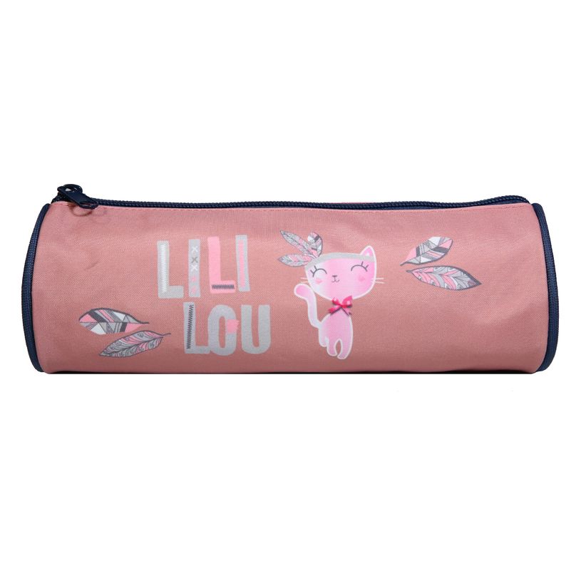3666311001982-Trousse ronde Lililou - 1 compartiment - rose - Bagtrotter-P_405114011_3-2