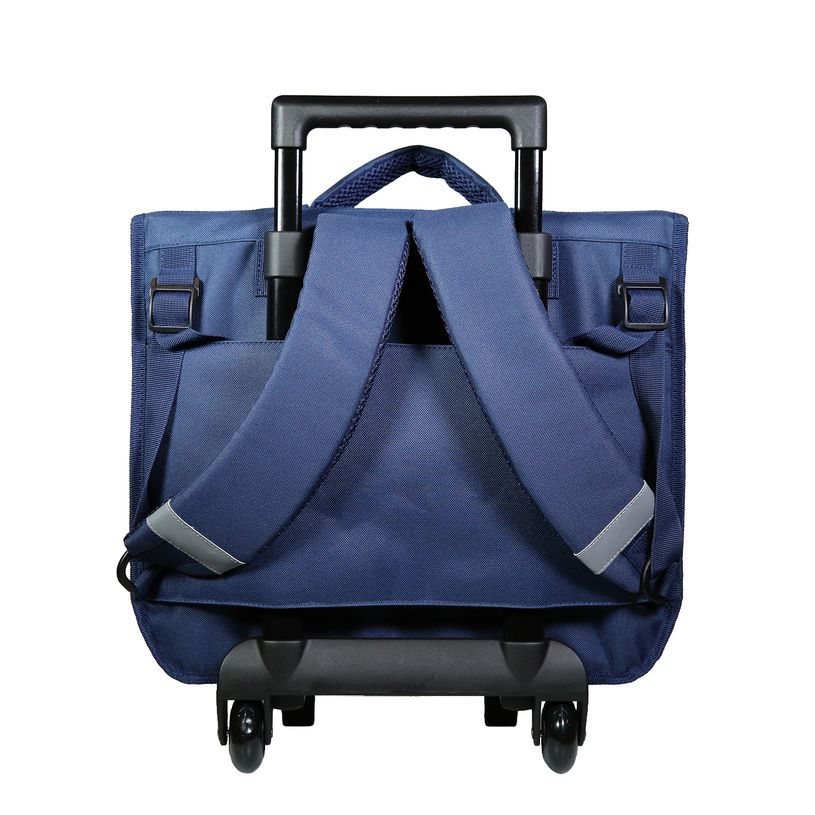 3666311001937-Cartable à roulettes Lililou 38 cm - 2 compartiments - rose - Bagtrotter-P_405114015_3-2