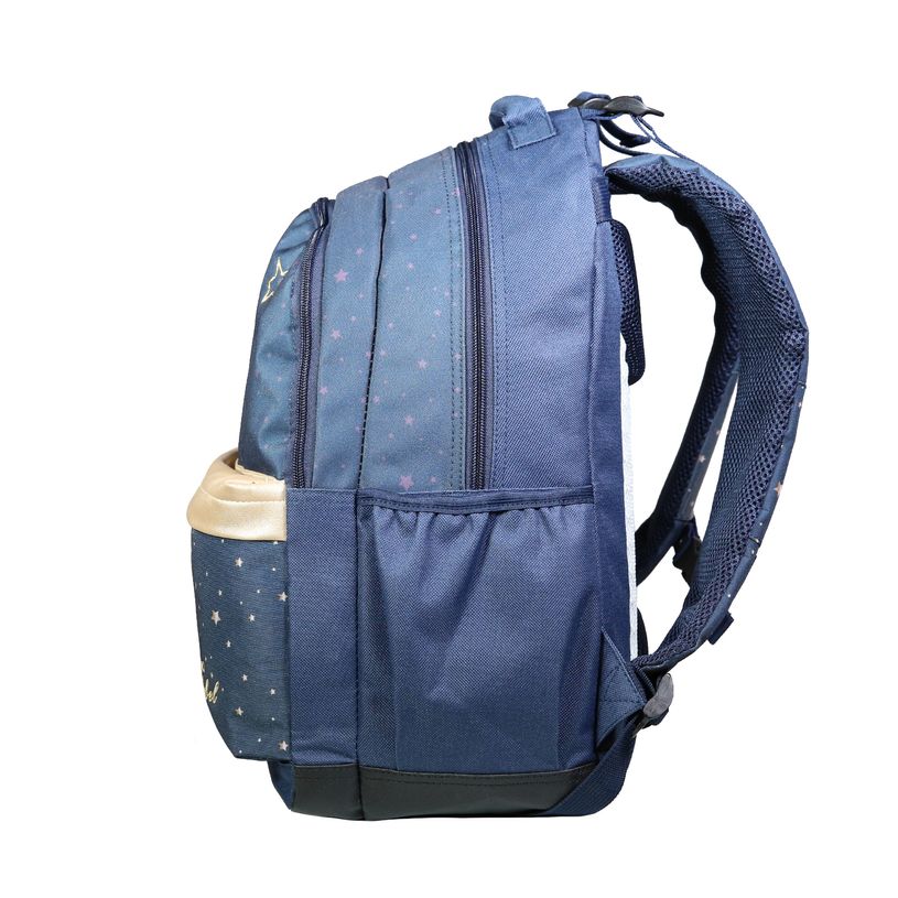 3666311007649-Sac à dos Cybel - 2 compartiments - bleu marine et doré - Bagtrotter-P_405114036_2-1