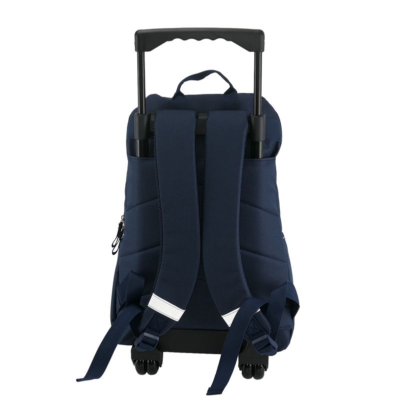 3666311001715-Sac à dos à roulettes Cybel - 1 compartiment - bleu marine et doré - Bagtrotter-P_405114037_3-2