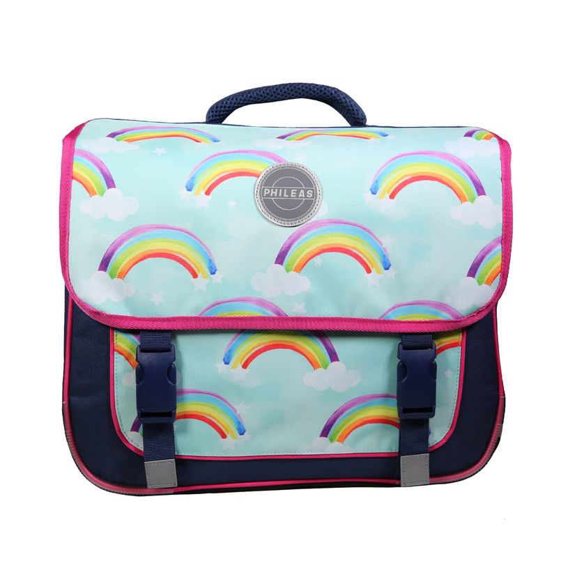 3666311007564-Cartable Phileas 38 cm - 2 compartiments - arc-en-ciel - Bagtrotter-P_405114051_1-0