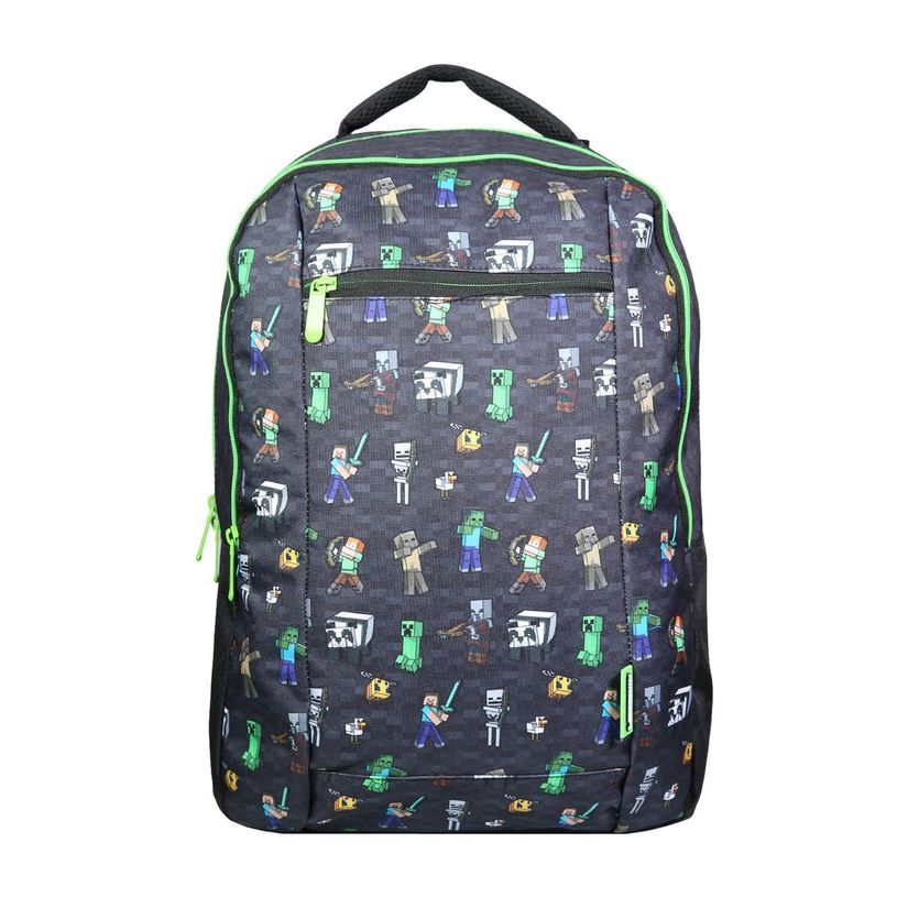 3666311004945-Sac à dos Minecraft - 2 compartiments - noir - Bagtrotter-P_405114078_1-0
