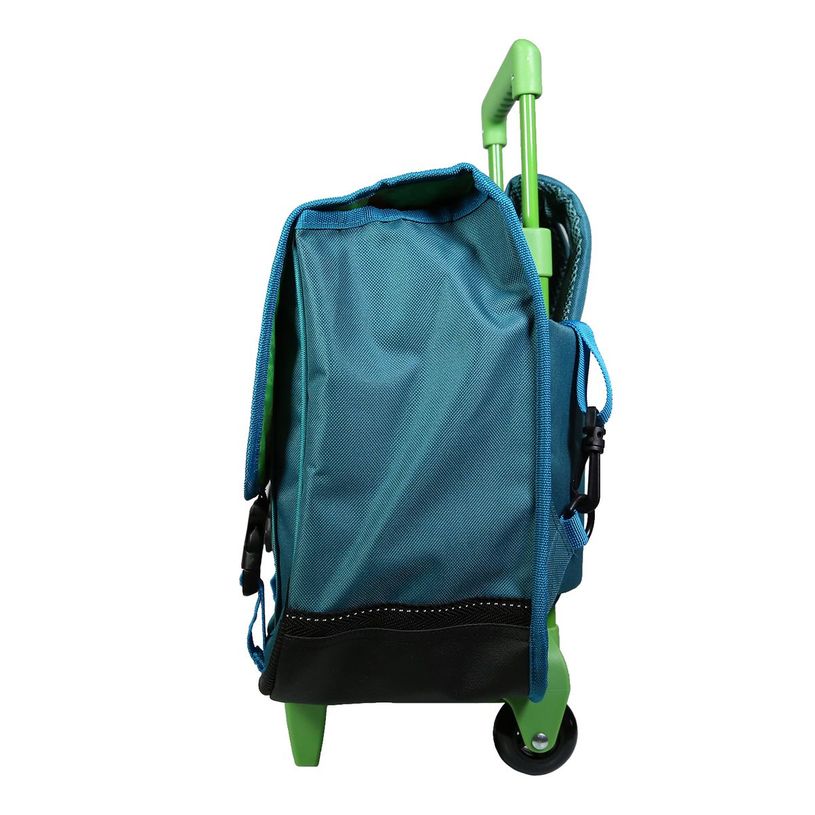 3666311006437-Cartable à roulettes Minecraft 38 cm - 2 compartiments - vert - Bagtrotter-P_405114082_2-1