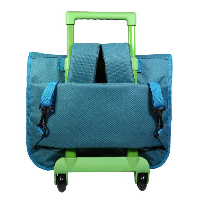 3666311006437-Cartable à roulettes Minecraft 38 cm - 2 compartiments - vert - Bagtrotter-P_405114082_3-2