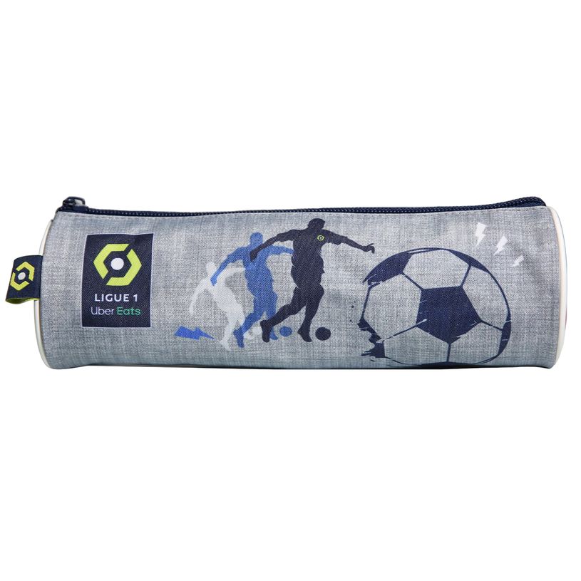 3666311006673-Trousse ronde Ligue 1 - 1 compartiment - gris - Bagtrotter-P_405114084_1-0