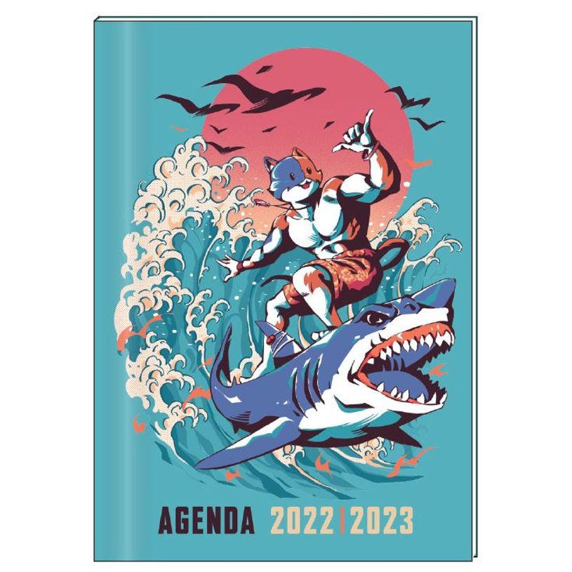 3666311007359-Agenda Fortnite Requin - 1 jour par page - 12 x 17 cm - Bagtrotter-P_405114110_1-0